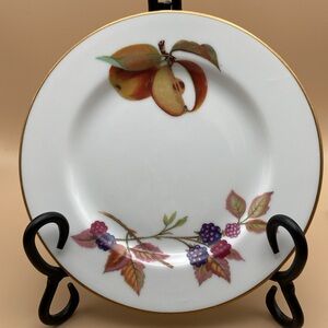 Vintage Royal Worcester Bone China Evesham Gold Bread & Butter Plates (Set of 3)